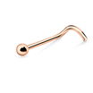 1mm Ball Silver Curved Nose Stud NSKB-59